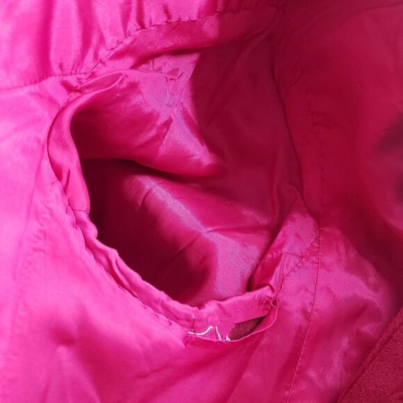Vintage Baron Kay's Tailor Skirt & Jacket Set Large? 34W Fuchsia Suede Hong Kong - Picture 12 of 12